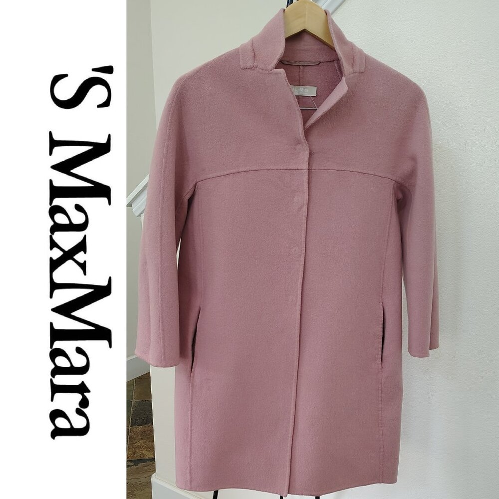 'S Max Mara 100% Virgin Wool Coat - Picture 1 of 10